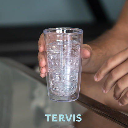Tervis Venture Lite Pickleball Made in USA Double Walled Insulated Tumbler Travel Cup Keeps Drinks Cold & Hot, 24oz Water Bottle, Classic
