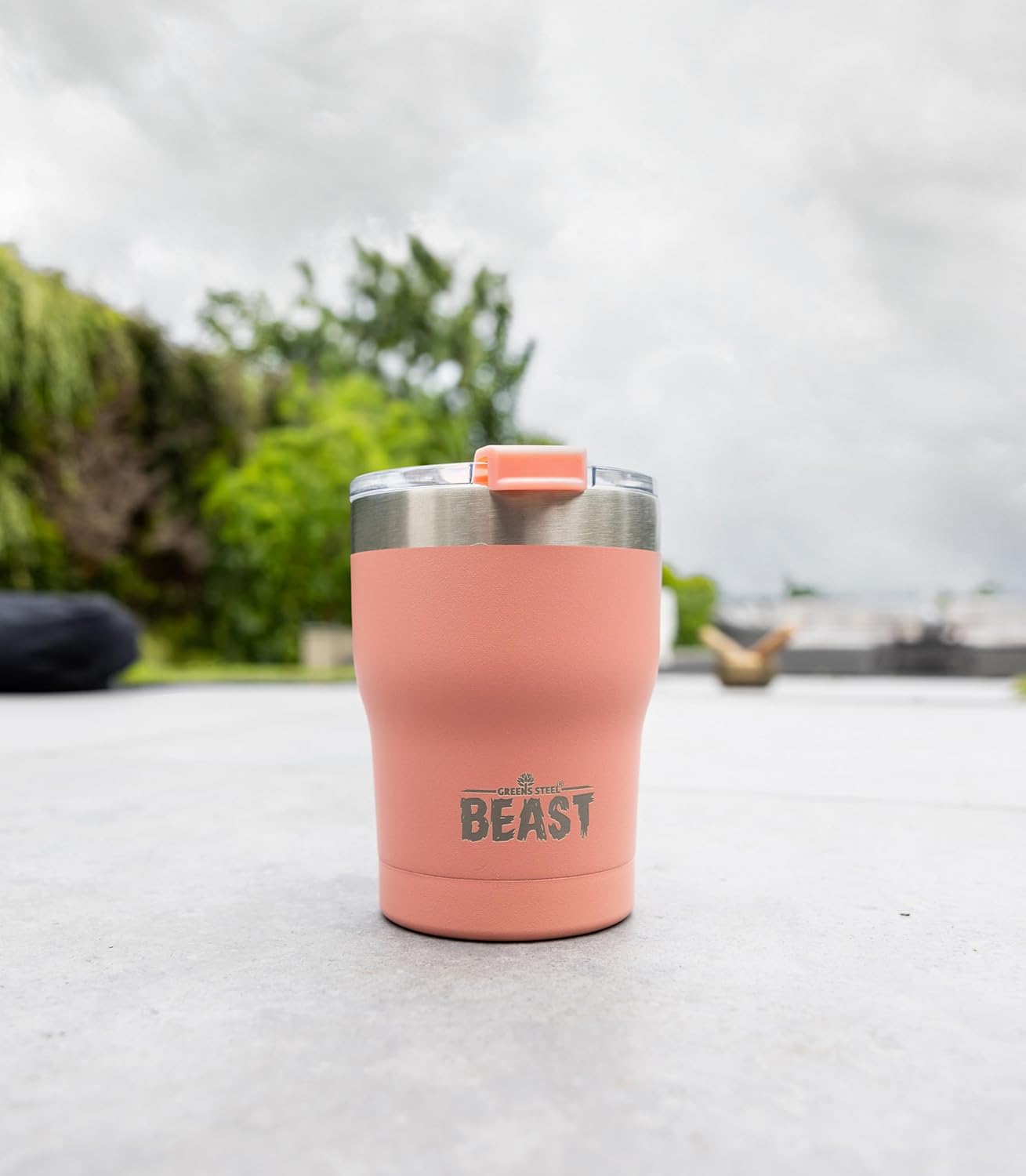 Beast 10 oz Tumbler Stainless Steel Vacuum Insulated Coffee Ice Cup Double Wall Travel Flask (Arctic White)
