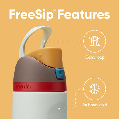 Owala FreeSip Insulated Stainless Steel Water Bottle with Straw, BPA-Free Sports Water Bottle, Great for Travel, 32 Oz, Denim