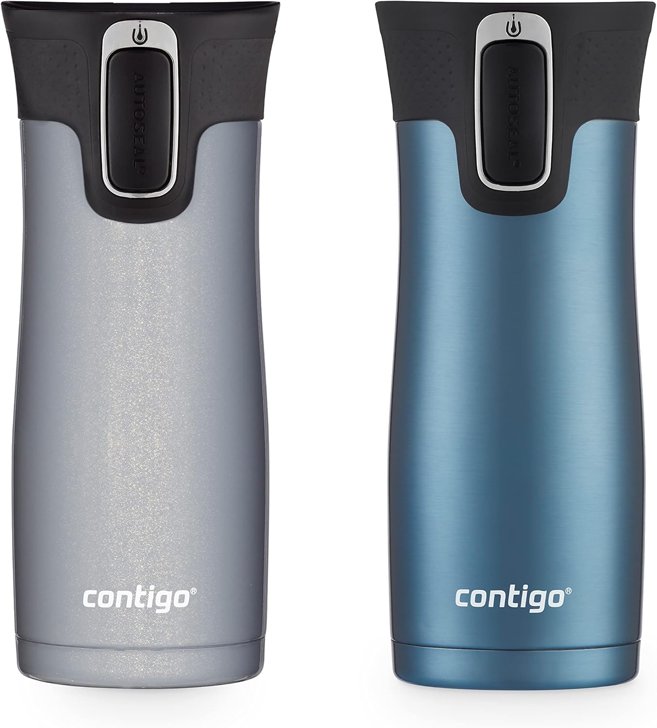 Contigo AUTOSEAL West Loop Vacuum-Insulated Stainless Steel Travel Mug with Easy-Clean Lid 12 oz Blueberry