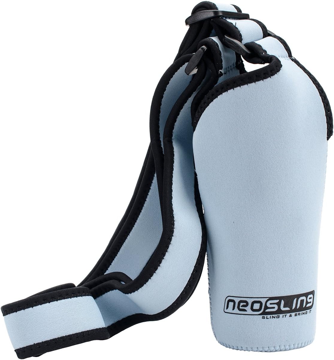 H2O4K9 Neoprene Deluxe Bottle Carrier with Front Pocket (Black) ?…