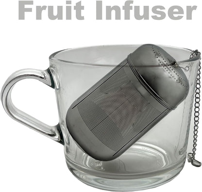 2PCS Fruit Infuser Insert,Flower Tea Infuser for Wide Mouth Water Bottles,Compatible with Stanley,Hydro Flask,Iron Flask, Takeya, ThermoFlask and Similar