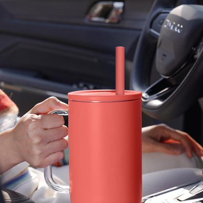 Tomorotec 15PCS Reusable Silicone Drinking Straws w/ 2 Brushes, Fit for Stanley Tumbler 40oz 30oz 20oz, 12" Long Customizable for Various Drinkware, Dishwasher Safe, BPA-Free, Safe for Teeth (Macaron)