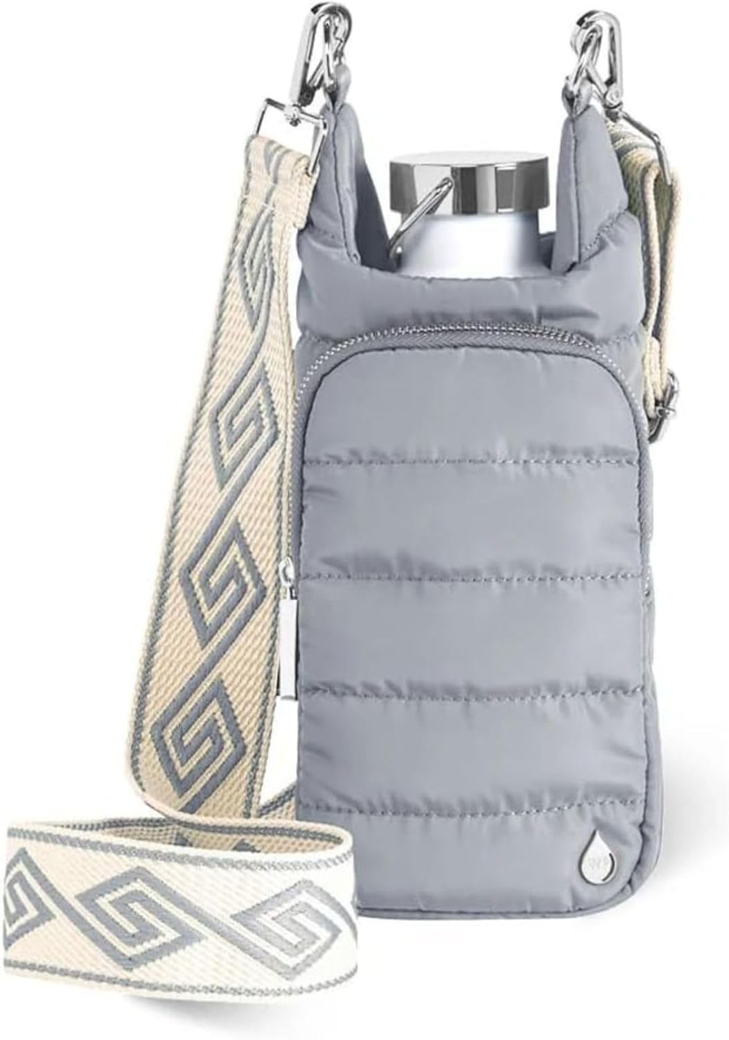 WanderFull Original HydroBag Fits Up to 32 oz Water Bottle Holder with Strap – Hands-Free Crossbody Water Bottle Carrier Bag with Phone Pocket - Colors A