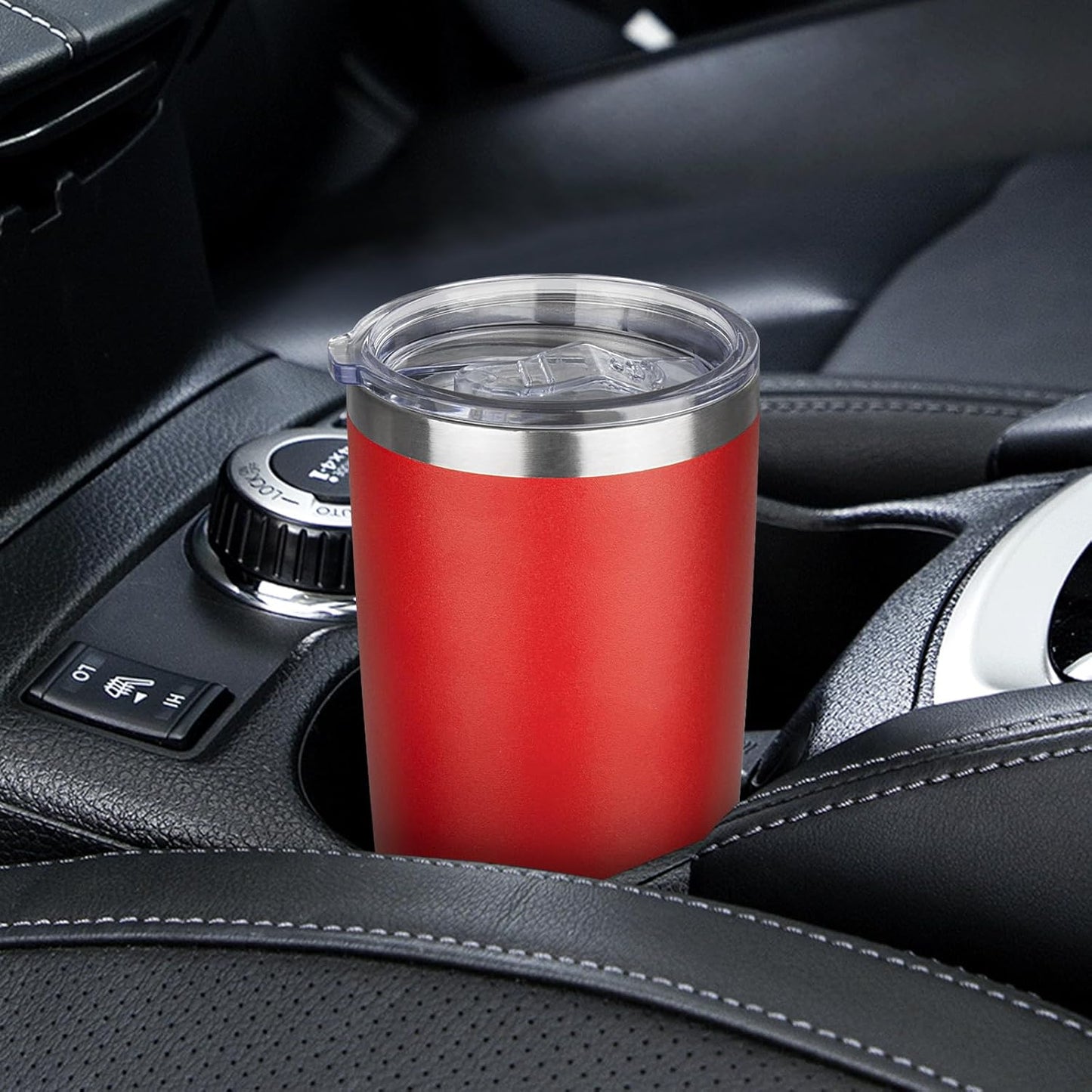 20oz Tumbler with Lid Stainless Steel Insulated Tumblers Travel Coffee Tumbler Bulk Double Wall Vacuum Insulated Water Cup Gifts for Christmas Women Men Her Him Home Office(Navy Blue, 1pack)