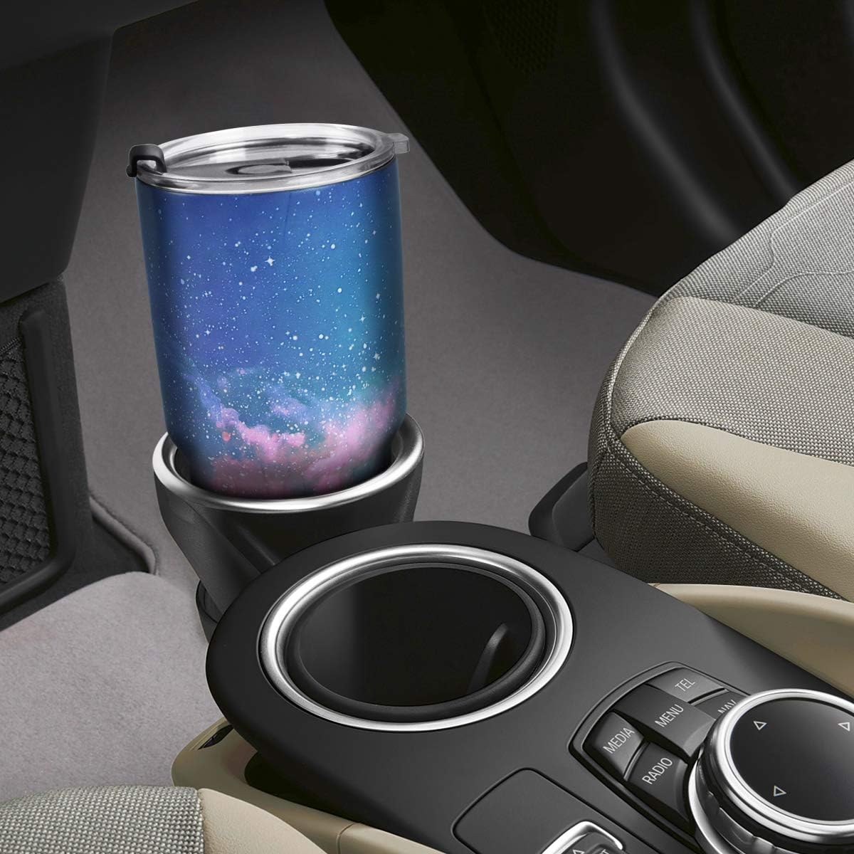 SYACOT 30oz Tumbler Double Wall Stainless Steel Vacuum Insulated Travel Mug with Splash-Proof Lid Metal Straw and Brush