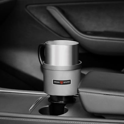 Upgraded Car Cup Holder Expander Adapter with Offset Adjustable Base, Compatible with Yeti 14/24/36/46oz Ramblers, Hydro Flasks 32/40oz, Other Large Bottles Mugs in 3.5"-4.0", 1 Pack