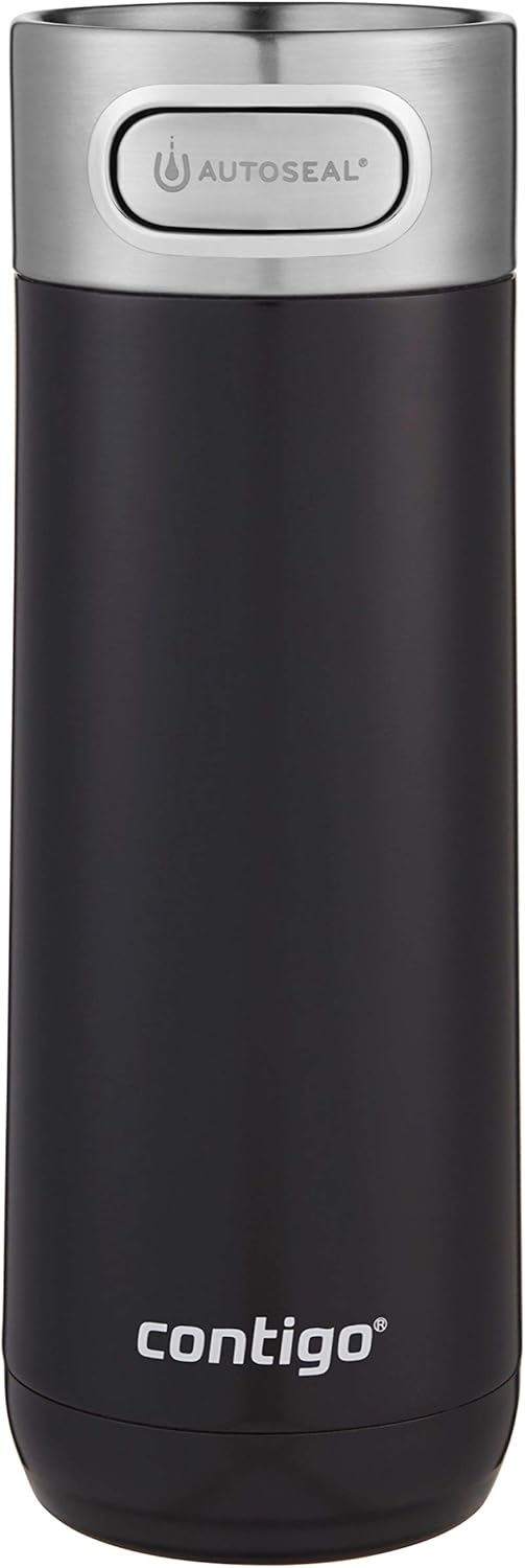 Contigo Luxe Vacuum-Insulated Stainless Steel Thermal Travel Mug 16 Ounces Stainless Steel