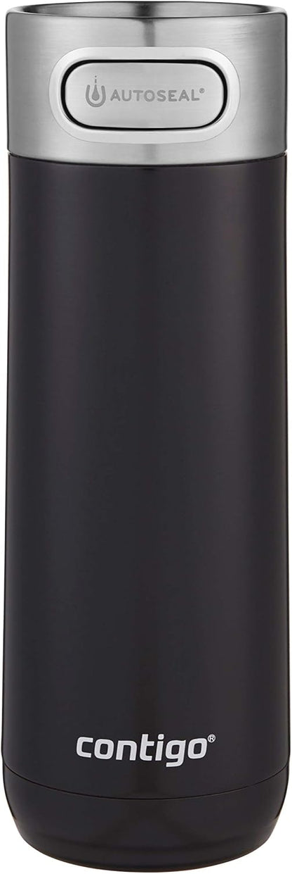 Contigo Luxe Vacuum-Insulated Stainless Steel Thermal Travel Mug 16 Ounces Stainless Steel