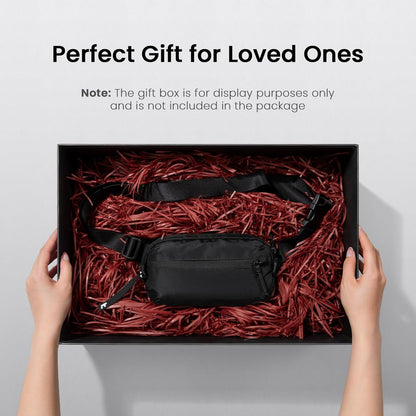tomtoc 3.5L Sling Bag with RFID Blocking, Crossbody Bag Chest Shoulder Pack for Men and Women, Water-resistant Lightweight Casual Waist Fanny Pack for Travel/Daily Use