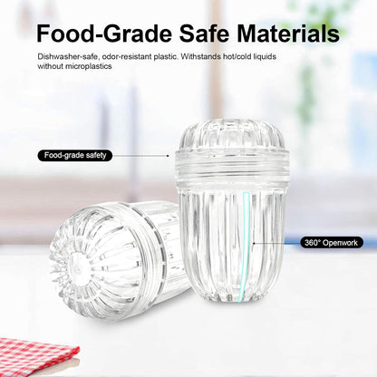 2-Pack Fruit Infuser Inserts for Wide Mouth Water Bottles, Leak-Proof Herb & Tea Strainer, BPA-Free Reusable Diffuser Compatible with 32-40oz Tumblers (Ice Cube Compatible) ﻿