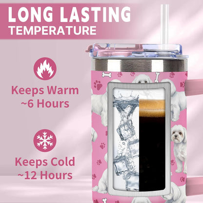Beagle Gifts for Women Men, 40oz Stainless Steel Insulated Tumbler Travel Cup Mug, Funny and Unique Beagle Gifts for Dog Lover - Colors B