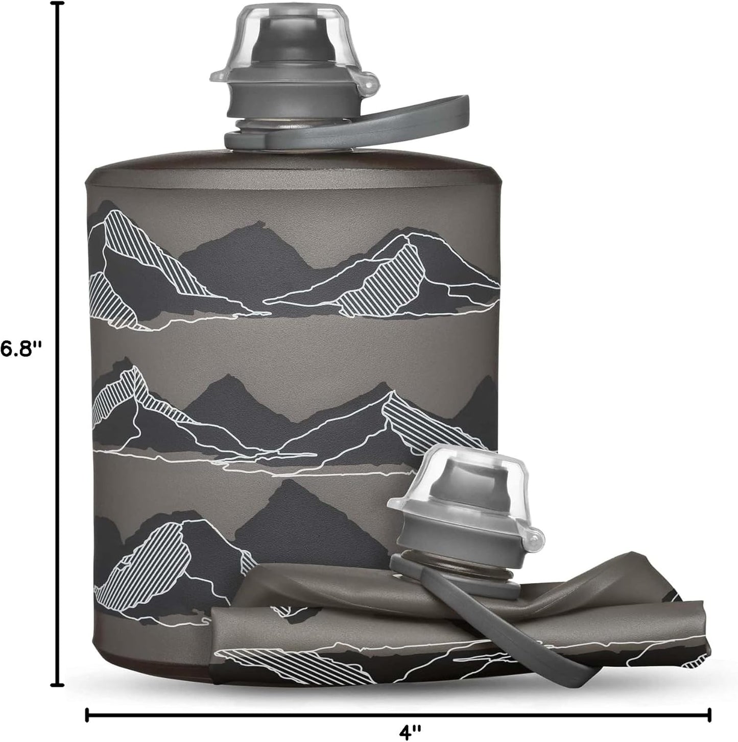 HydraPak Stow Collapsible Water Bottle – 350ml, 500ml, 1L – Ultralight, Leak-Proof, BPA-Free, Filter Compatible Travel & Hiking Flask
