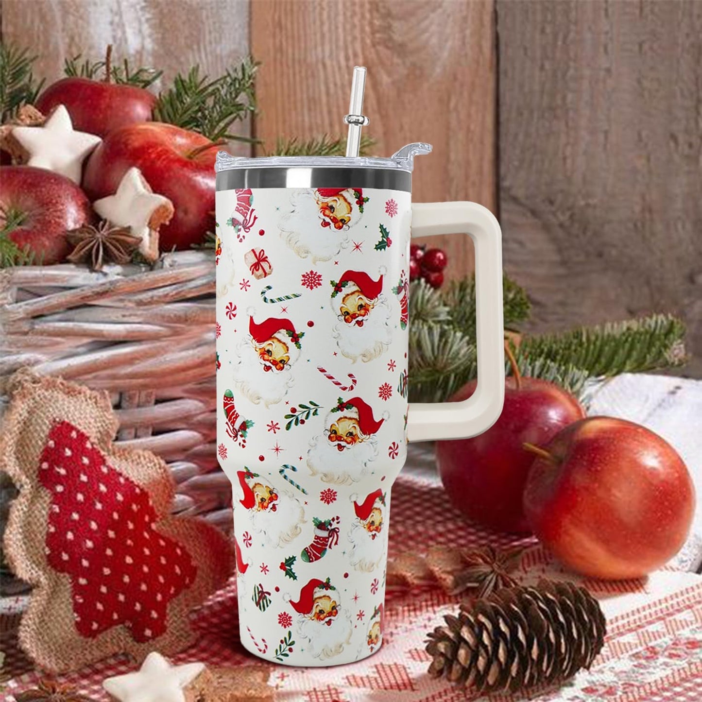 Ceovfoi 40 oz Pickleball Coffee Mug Vacuum Insulated Travel Tumbler with Handle, Lid & Straw - Perfect Pickleball Gifts for Players, Coaches, Lovers | Pickleball Accessories