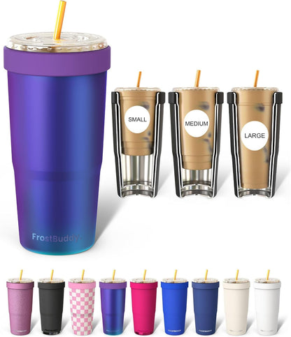 Frost Buddy Togo Buddy | 30 oz Stainless Steel Vacuum Insulated Tumbler | To Go Coffee Cup – Iced Coffee Cups, Iced Coffee Sleeve, Travel Mug, Thermal Cup for Hot & Cold Drinks, Dunkin Cup (Pencil) - Colors B