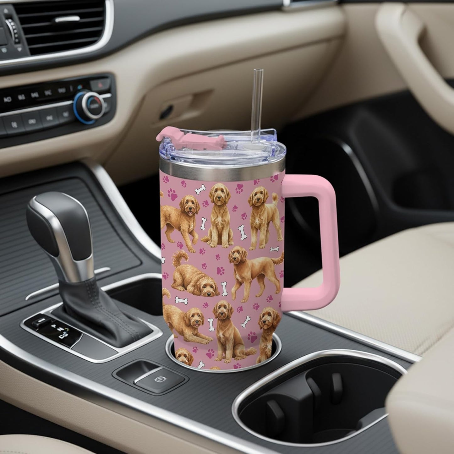 Beagle Gifts for Women Men, 40oz Stainless Steel Insulated Tumbler Travel Cup Mug, Funny and Unique Beagle Gifts for Dog Lover - Colors B