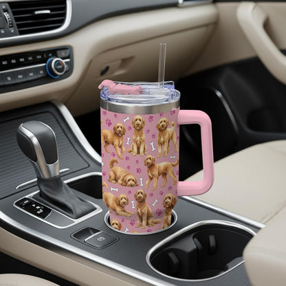 Beagle Gifts for Women Men, 40oz Stainless Steel Insulated Tumbler Travel Cup Mug, Funny and Unique Beagle Gifts for Dog Lover - Colors B