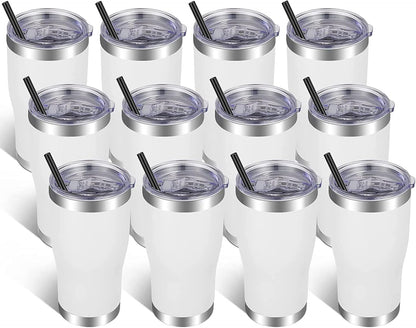 VEGOND 20oz Tumbler Stainless Steel Tumbler Cup with Lid And Straw Vacuum Insulated Double Wall Travel Coffee Mug(Orange 1 Pack)