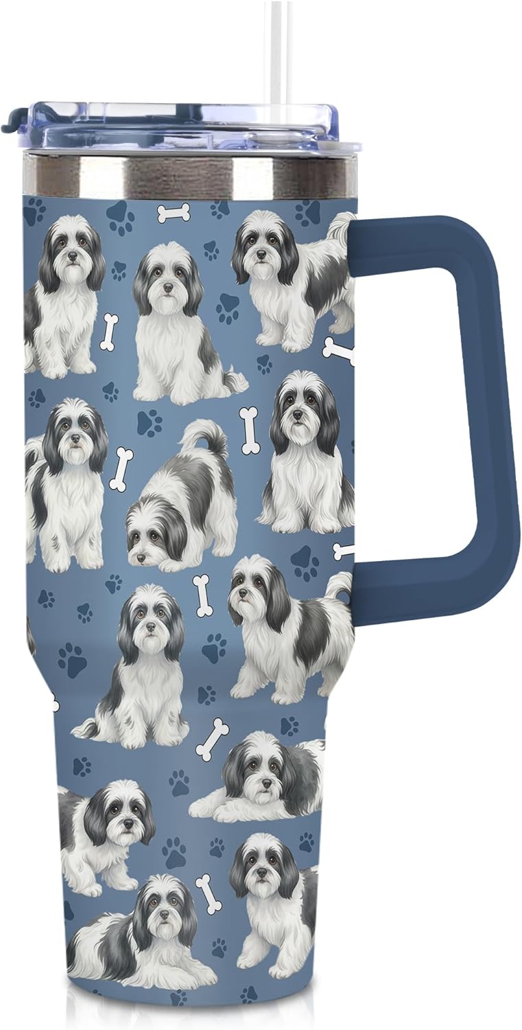 Beagle Gifts for Women Men, 40oz Stainless Steel Insulated Tumbler Travel Cup Mug, Funny and Unique Beagle Gifts for Dog Lover - Colors A