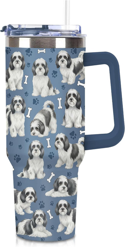 Beagle Gifts for Women Men, 40oz Stainless Steel Insulated Tumbler Travel Cup Mug, Funny and Unique Beagle Gifts for Dog Lover - Colors A