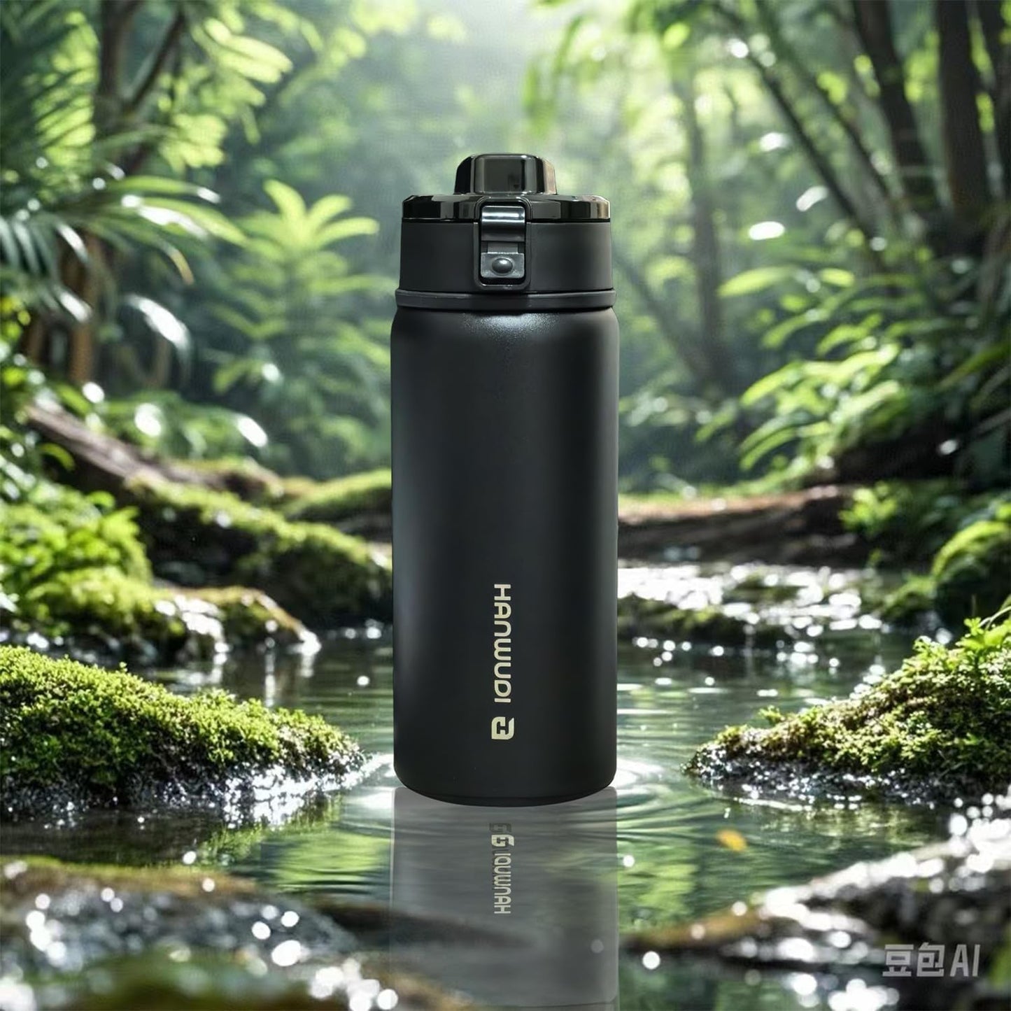 17 oz Travel Coffee Mug — One-click open and drink with one hand, with a leak-proof lid, Fits in Car Cup Holder, Stainless steel insulated tumbler, 8-12 hours of heat preservation and cooling effect