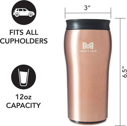Mighty Mug | The Untippable Mug | Grips When Hit, Lifts for Sips | Insulated Stainless Steel Tumbler | Cupholder Friendly | Gifts for Women Men All | Leakproof | 6 Hour Hot / 24 Cold | 16oz | Teal