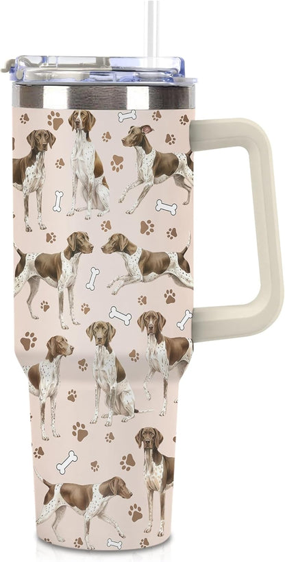 Beagle Gifts for Women Men, 40oz Stainless Steel Insulated Tumbler Travel Cup Mug, Funny and Unique Beagle Gifts for Dog Lover - Colors B