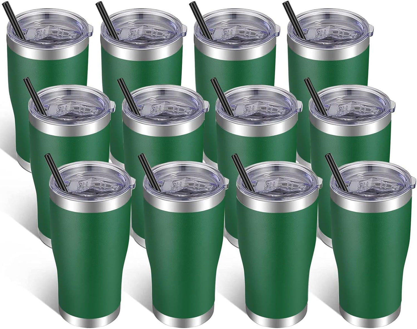 VEGOND 20oz Tumbler Stainless Steel Tumbler Cup with Lid And Straw Vacuum Insulated Double Wall Travel Coffee Mug(Orange 1 Pack)