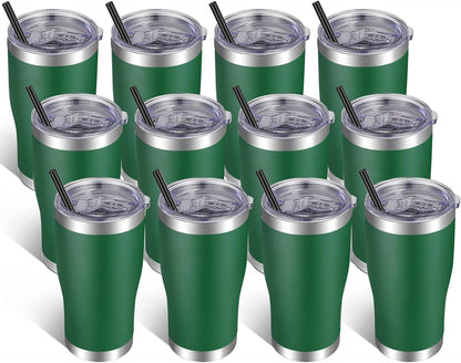 VEGOND 20oz Tumbler Stainless Steel Tumbler Cup with Lid And Straw Vacuum Insulated Double Wall Travel Coffee Mug(Orange 1 Pack)