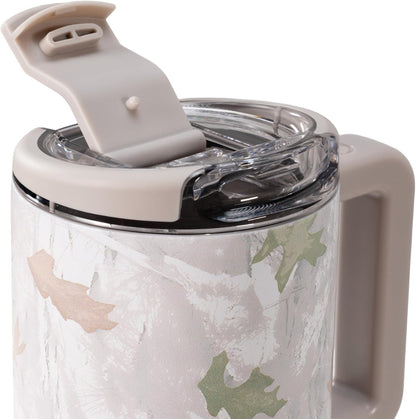 HydroJug Coffee Traveler 20 oz - Leak-Resistant, Ceramic-Lined Insulated Travel Coffee Mug for Hot or Cold Drinks with Flip Lid & Handle, Dishwasher Safe Coffee Tumbler, Cascade