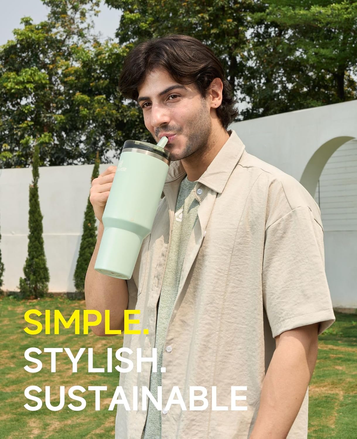 2 Pack Tumbler Flip Straw Lid Replacement Fit for Stanley 40 OZ Quencher, Leak Proof Lid with Straw for Stanley, No Spill Reusable Tumbler Lid Compatible with Stanley Cup Accessories