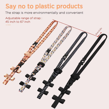 EasyAcc Water Bottle Holder Strap Sling, for Owala FreeSip 24 32 40 oz, Hydro Flask, Cirkul, Yeti, Stanley Flip, Universal Water Bottles, with Carabiner, for Walking Curise Travel (Bottle Excluded)