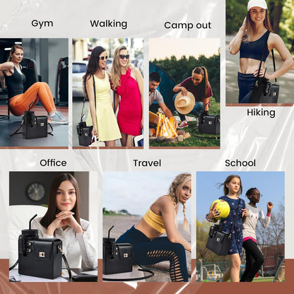 Outdoor Portable Crossbody Water Cup Purse Bag Water Bottle Carrier Bag with Phone Pocket Tumbler Carrier with Strap