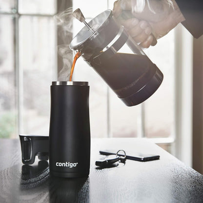 Contigo AUTOSEAL West Loop Vacuum-Insulated Stainless Steel Travel Mug with Easy-Clean Lid 12 oz Blueberry