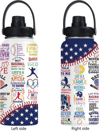 Pickleball Water Bottle 32oz Stainless Steel Insulated Vaccum with Lid, Pickleball Gifts for Pickleball Players, Pickleball Lovers, Women Girls Ladies