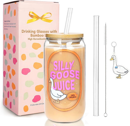 Mason Life Matcha Cup, 18 OZ Cute Glass with Lid and Straw, Matcha Drinking Cup Beer Can Glass for Valentines Day Gift Iced Coffee Smoothie Cocktail Milk Mother's Gifts