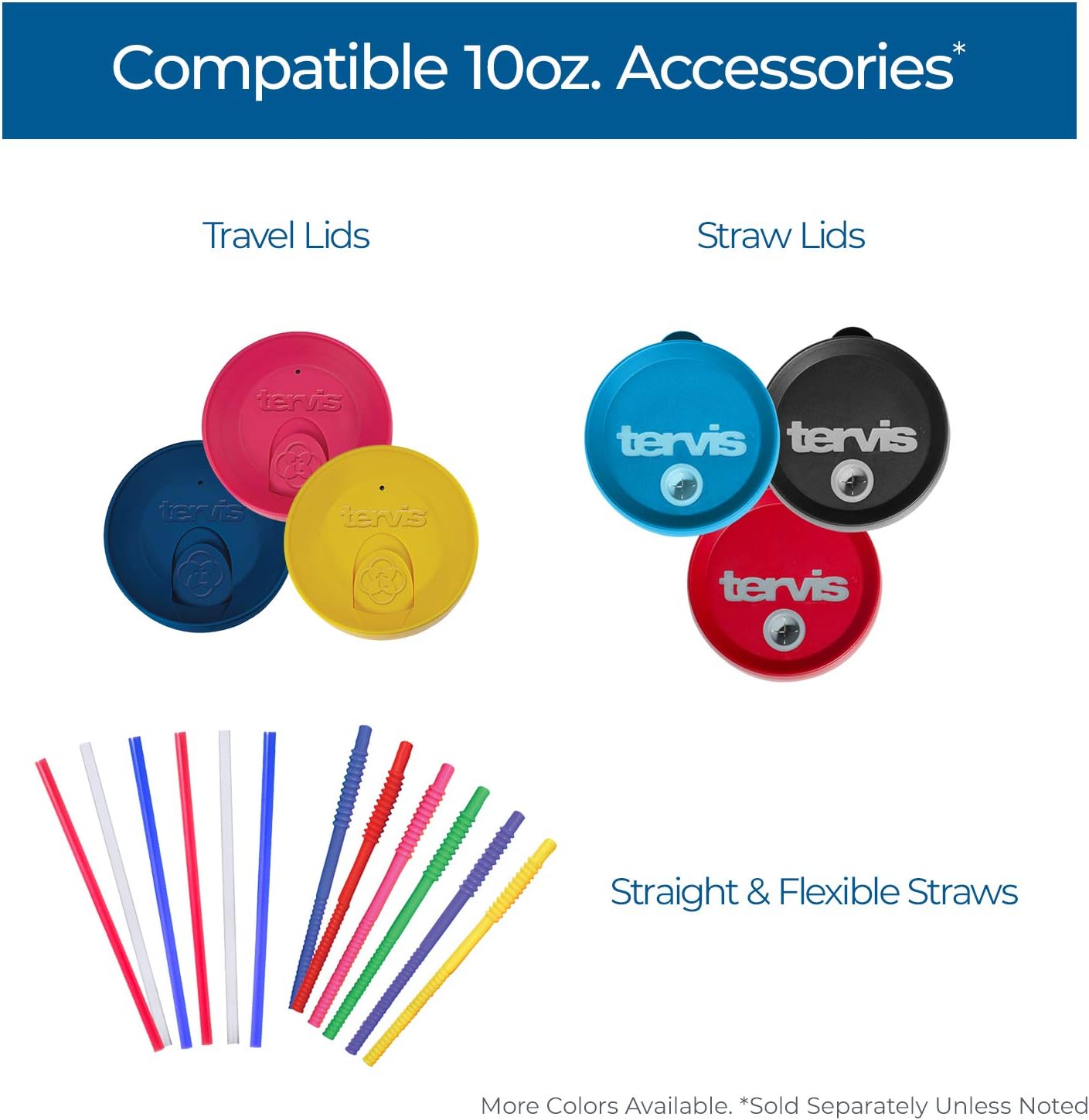 Tervis Travel Lid Made in USA Double Walled Insulated Tumbler Travel Cup Keeps Drinks Cold & Hot, Fits 16oz Tumblers, Navy
