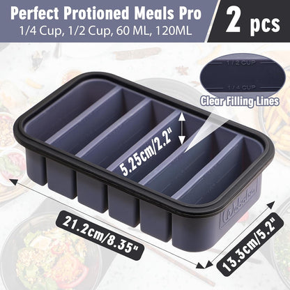 Webake Water Bottle Ice Cube Tray with Silicone Lids, 2 Pcs Long Ice Stick Molds - Stackable & Space-Saving, Perfect for Highball Drinks, Cocktail Parties & Sports Bottles