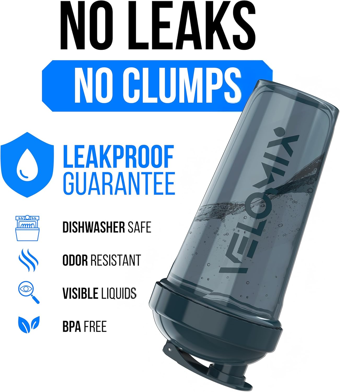 VELOMIX -4 Pack- 28 oz Protein Shaker Bottles for Protein Mixes - 4x Wire Whisk | Leak Proof Shaker Cups for Protein Shakes | Stackable Protein Shaker Bottle Pack (A1) Silver Aurora