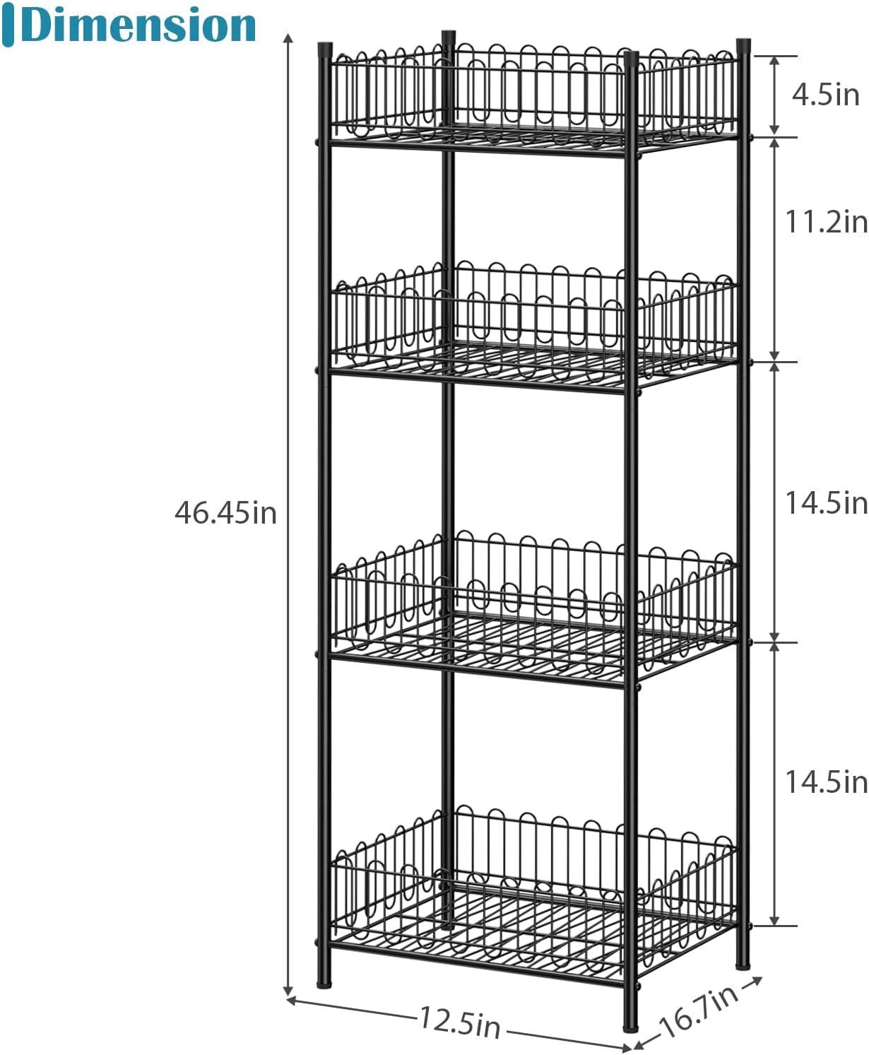 OYEAL Water Bottle Holder Rack 3 Tier Soda Drink Organizer Vertical Metal Food Storage Shelf for Kitchen Countertop Pantry, Can Storage Organizer for Pantry