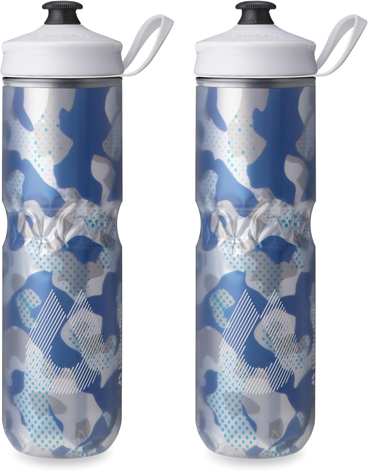 HydraPak | Polar Bottle - Polar Sport Insulated Water Bottle - BPA-Free, Sport & Bike Squeeze Bottle with Handle (Pulse Blue, 700ml / 24oz)