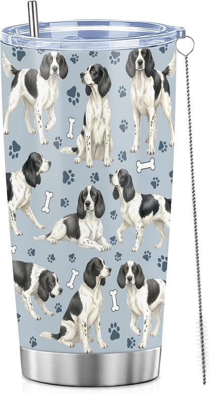 Beagle Gifts for Women Men, 40oz Stainless Steel Insulated Tumbler Travel Cup Mug, Funny and Unique Beagle Gifts for Dog Lover - Colors A