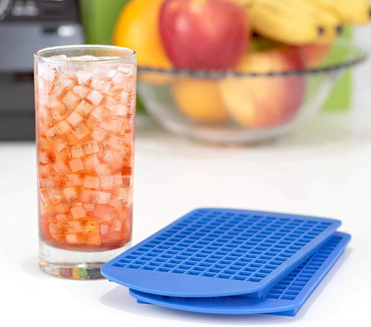 Mini Ice Cube Trays for Freezer 1 Pack — 160 Small Crushed Ice Cube Molds, BPA Free Food Grade Silicone, Easy Release Stackable Trays for Iced Coffee, Whiskey, Cocktail & Drinks