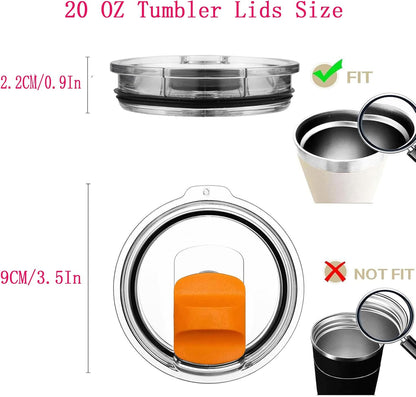 30 oz Tumbler Lids for Yeti, 2 Pcs Replacement Magnetic Spill-Resistant Lids for Yeti 30 oz, 32 oz Tumbler, 14 oz Mug and 35oz Straw Mug with Magnetic Slider Switch, BPA Free