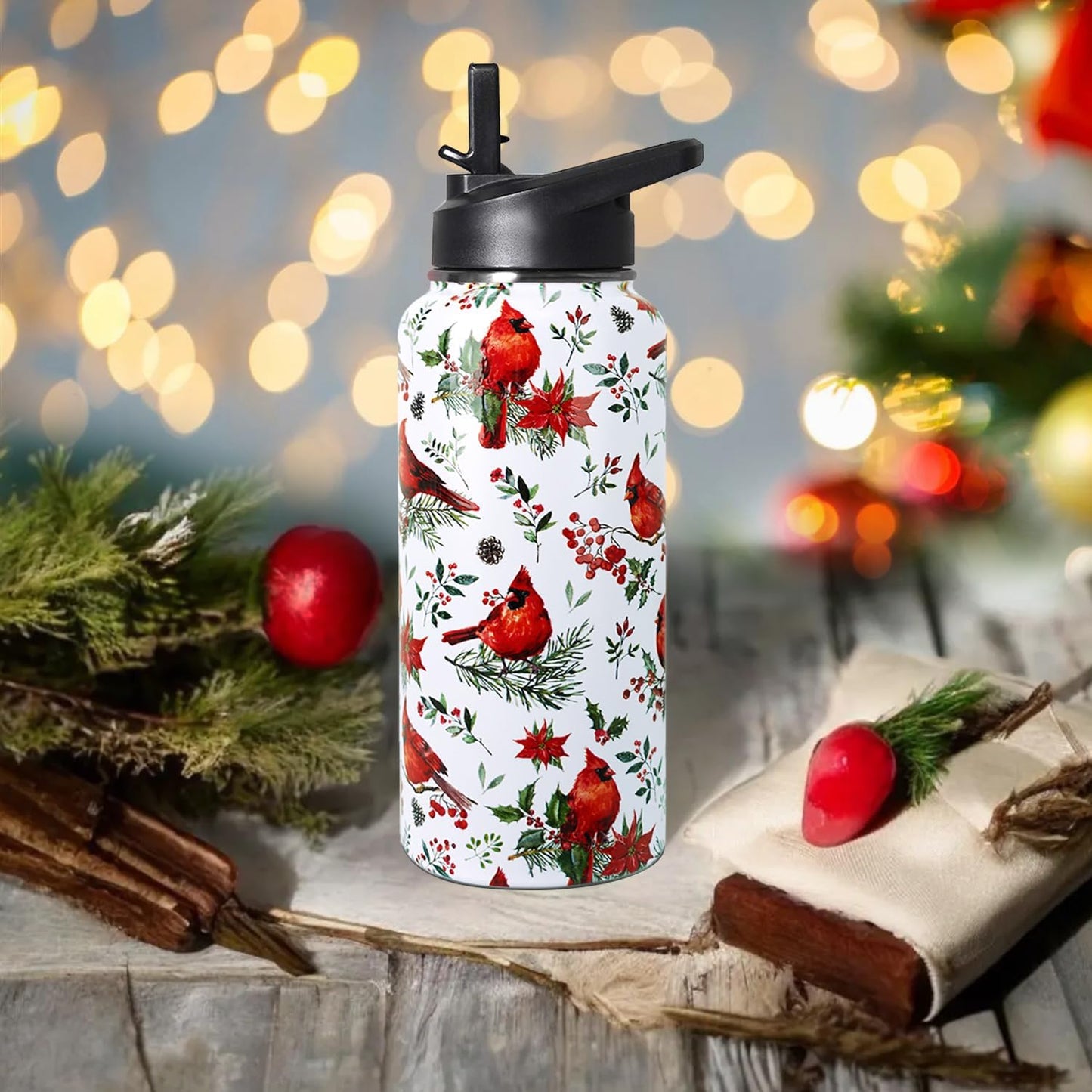 32 oz Pickleball Insulated Water Bottle with Straw - Pickleball Gym Hiking Sports Coffee Mug | Perfect Pickleball Gifts for Women, Pickleball Decor Accessories