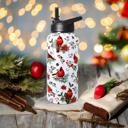 32 oz Pickleball Insulated Water Bottle with Straw - Pickleball Gym Hiking Sports Coffee Mug | Perfect Pickleball Gifts for Women, Pickleball Decor Accessories