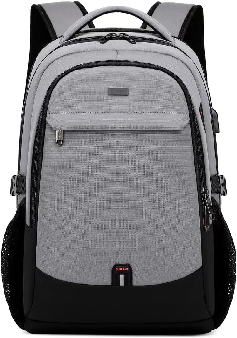 DUSLANG 17 Inch Laptop Backpack for Travel Water Resistant College Backpack for Men/Women Laptop Bag with USB Charging Port,Black - Colors B