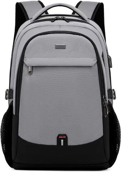 DUSLANG 17 Inch Laptop Backpack for Travel Water Resistant College Backpack for Men/Women Laptop Bag with USB Charging Port,Black - Colors B