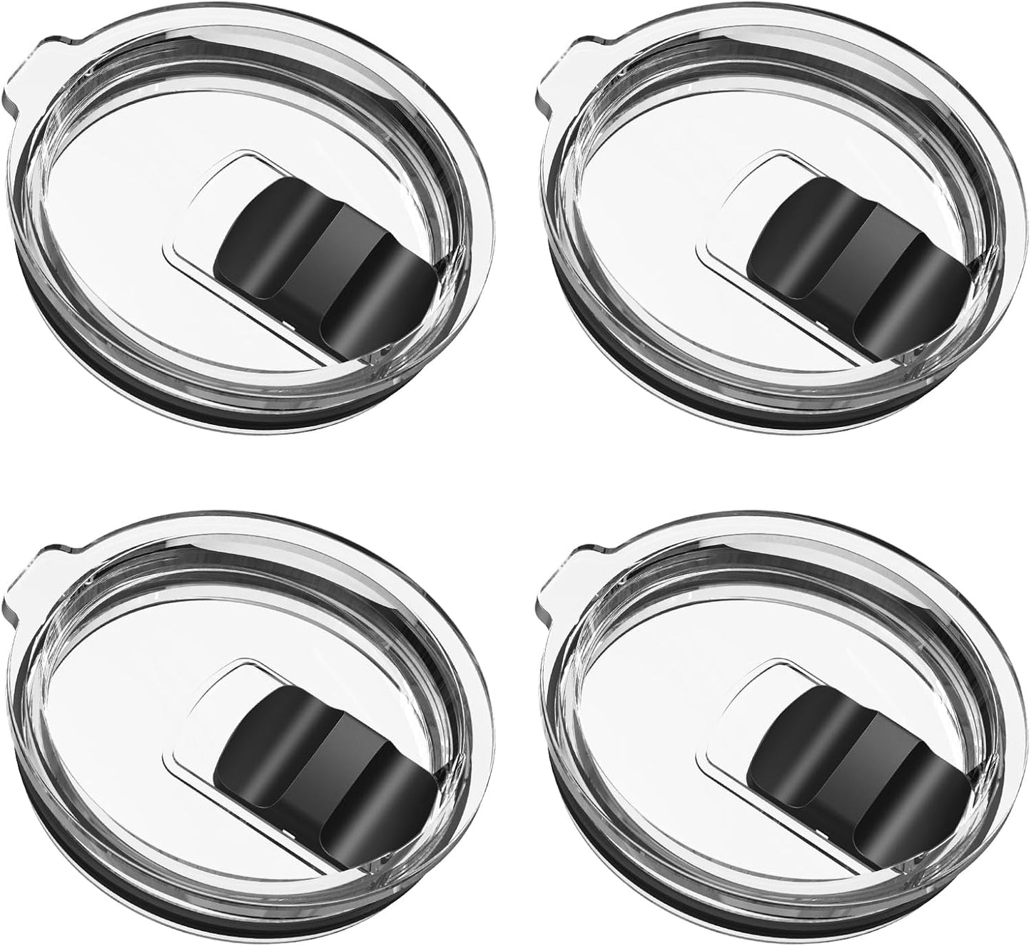 20 oz Tumbler Lid, 2 Pack Magnetic Slider Replacement Lids for YETI 20 oz Tumbler, 10oz Lowball, 10/24oz Mug, Travel Spill Proof Coffee Cup Cover, BPA Free
