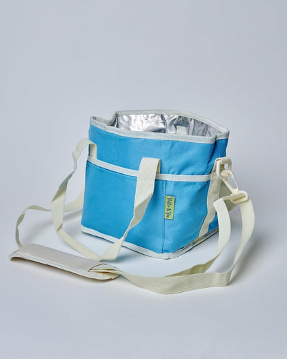 NoNa & Bee 4 Water Bottle Holder with Strap | Family Size 4 Compartment Drink Bag, Multiple Tumbler Carrier Caddy | Adjustable Fits Large & Small Drinks | Hands Free, Won't Tip Over in Car